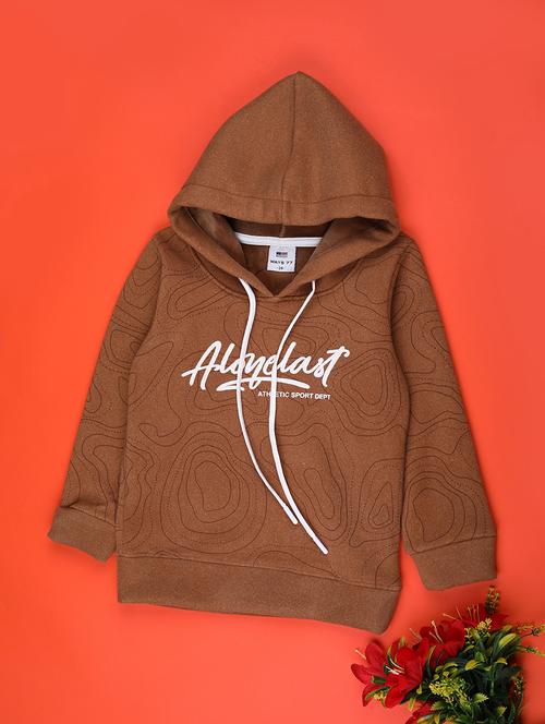 boys printed long sleeve hooded sweatshirt - 22031908 - Very Small Image - 1