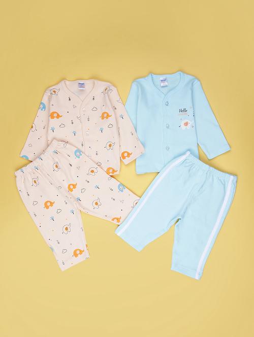 kids pack of 2 printed full length set - 22033421 - Very Small Image - 1