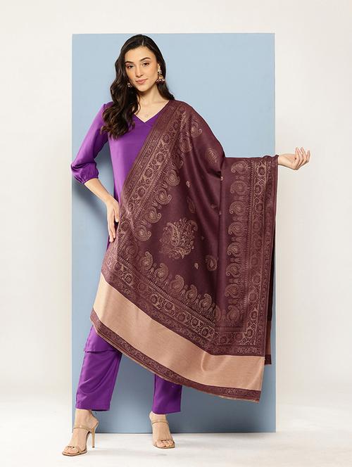 women paisley reversible shawl - 22033731 - Very Small Image - 1