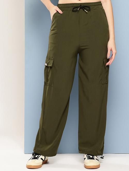  girls solid mid rise cargo - 22033865 - Very Small Image - 1