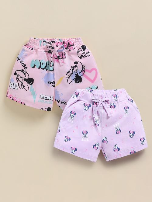 kids pack of 2 printed mid rise shorts - 22033870 - Very Small Image - 1