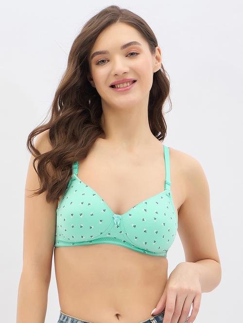 Women Printed Non Wired T-shirt Bra - 22033912 - Very Small Image - 1