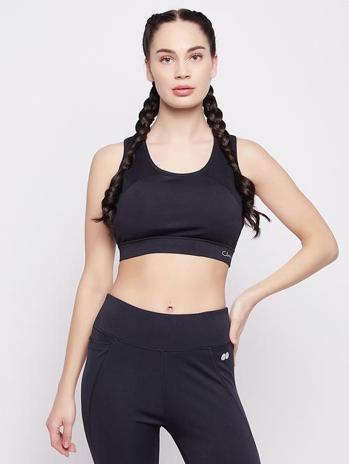 Women Solid Non Wired Sports Bra - 22033945 - Very Small Image - 1