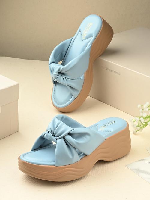 women blue slip on wedge - 22037848 - Very Small Image - 1