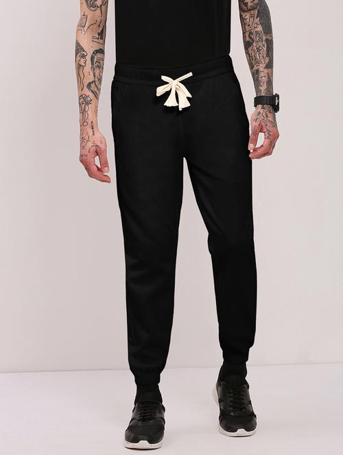 men solid mid rise regular fit jogger - 22037866 - Very Small Image - 1