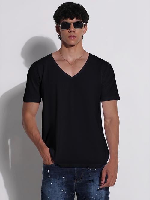 men solid short sleeve slim fit t-shirt - 22038150 - Very Small Image - 1