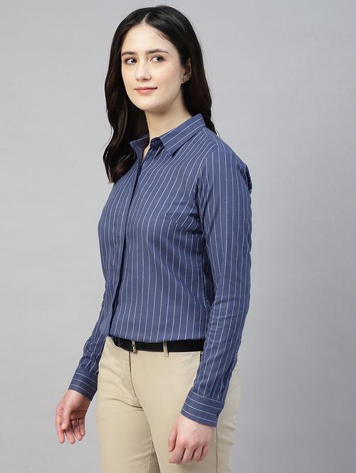 women collared long sleeve regular fit shirt - 22038779 - Very Small Image - 1