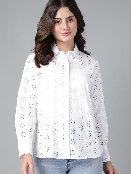 women collared long sleeve regular fit shirt - 22038799 - Very Small Image - 1