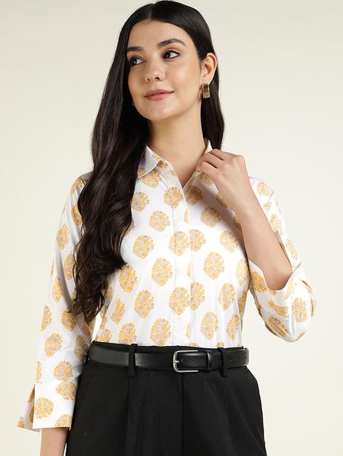 women printed collared regular fit shirt - 22038837 - Very Small Image - 1