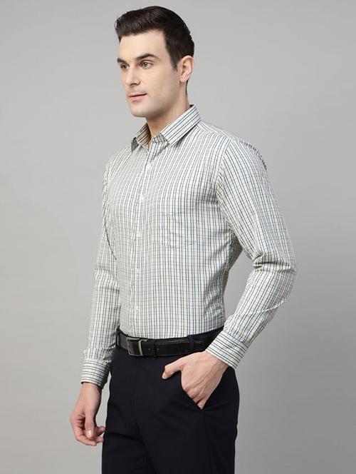 men checkered collared long sleeve regular fit shirt - 22039242 - Very Small Image - 1
