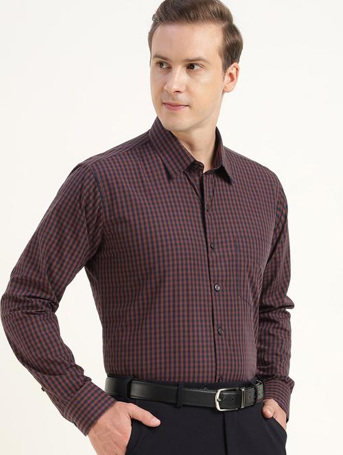 men checkered collared long sleeve shirt - 22039354 - Very Small Image - 1