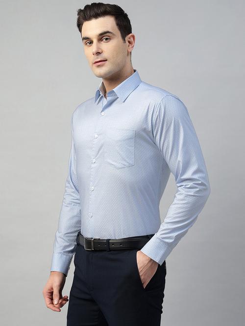 men solid collared long sleeve shirt - 22039581 - Very Small Image - 1