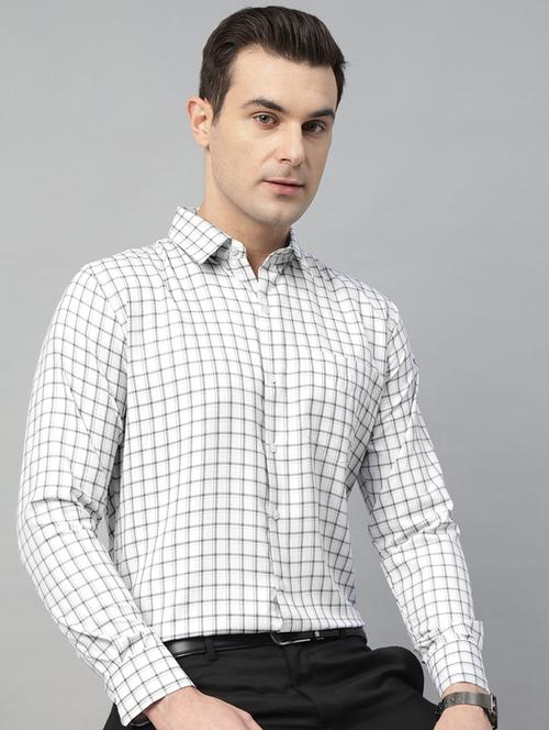 men checkered collared long sleeve shirt - 22039583 - Very Small Image - 1