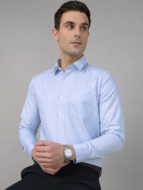 men checkered collared long sleeve shirt - 22039627 - Very Small Image - 1