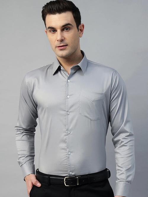 men collared long sleeve regular fit shirt - 22039717 - Very Small Image - 1