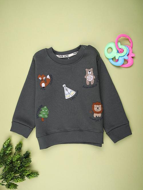 boys printed long sleeve sweatshirt - 22040425 - Very Small Image - 1