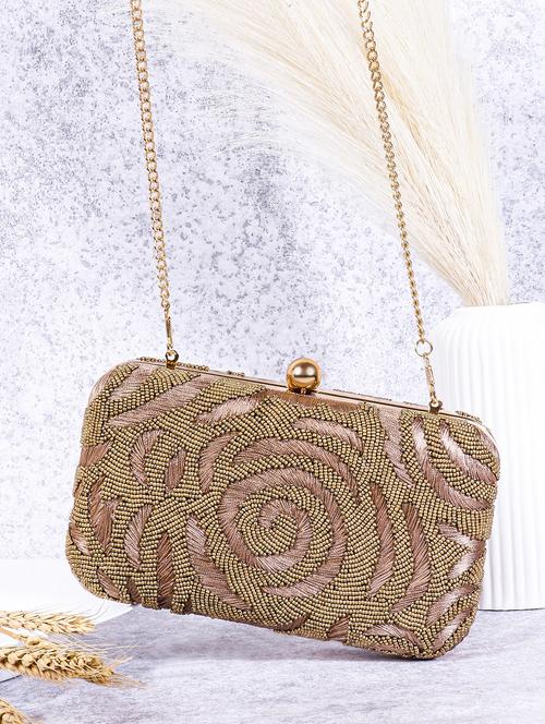 women embellished clutch with flap - 22041136 - Very Small Image - 1