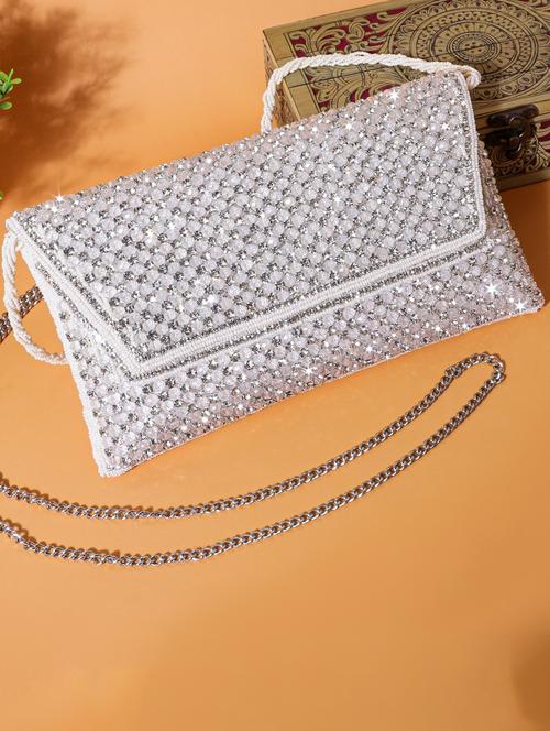 women embellished clutch - 22041138 - Very Small Image - 1