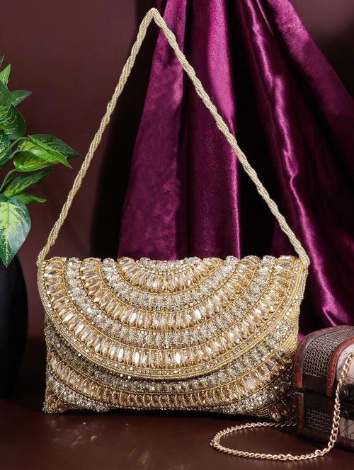 women embellished clutch - 22041142 - Very Small Image - 1