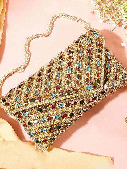 women embellished clutch - 22041154 - Very Small Image - 1