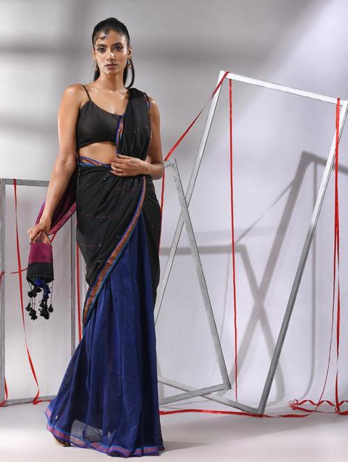 women self design handloom saree with blouse - 22042753 - Very Small Image - 1