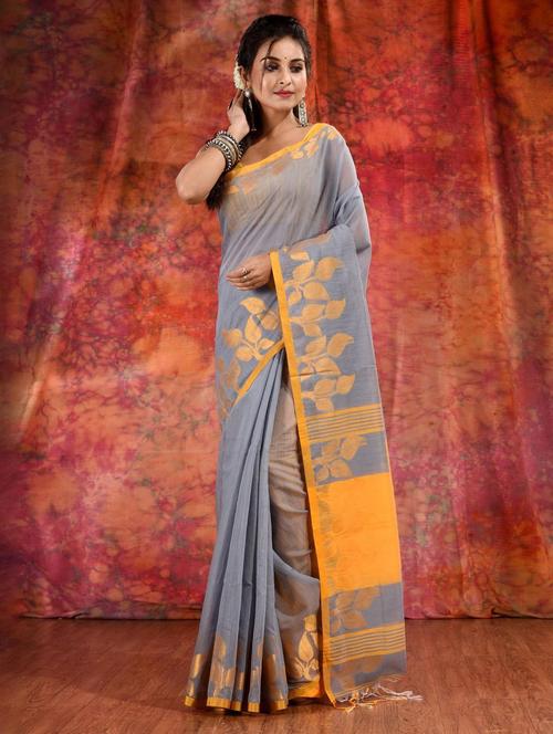 women self design handloom saree with blouse - 22043997 - Very Small Image - 1