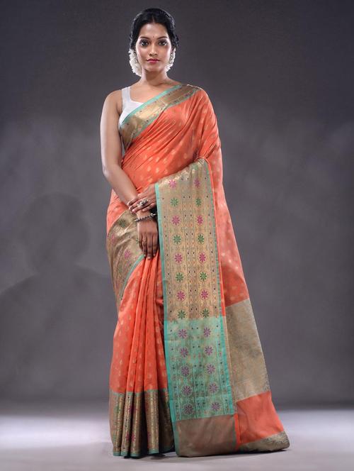 women self design southern silk saree with blouse - 22044041 - Very Small Image - 1