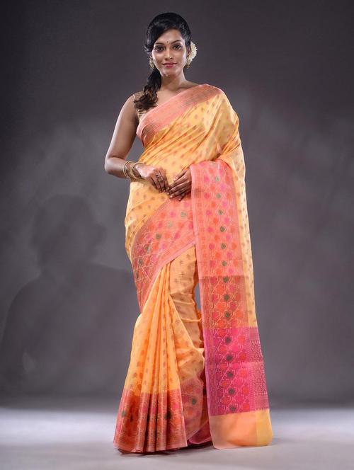 women self design bordered saree with blouse - 22044064 - Very Small Image - 1
