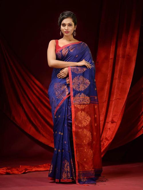 women self design bomkai saree with blouse - 22046020 - Very Small Image - 1