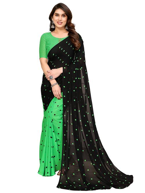 women printed casual wear saree with blouse - 22048278 - Very Small Image - 1