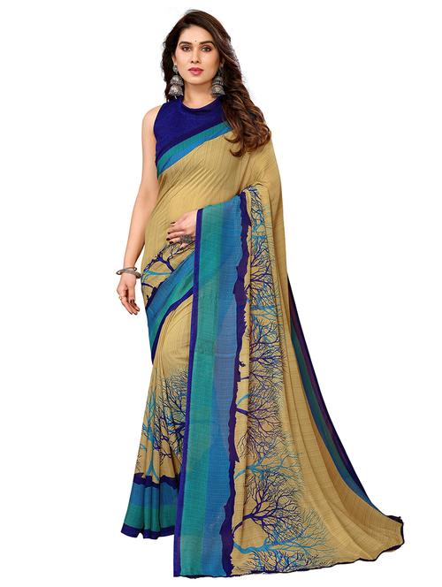 women printed casual wear saree with blouse - 22048287 - Very Small Image - 1