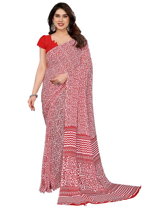women printed casual wear saree with blouse - 22048435 - Very Small Image - 1