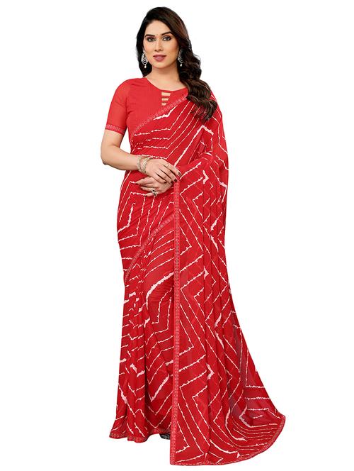 women printed casual wear saree with blouse - 22048517 - Very Small Image - 1