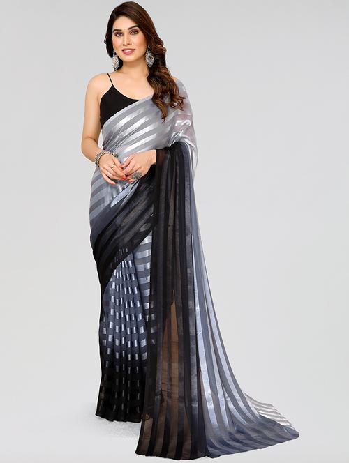 women ombre printed saree with blouse - 22050151 - Very Small Image - 1