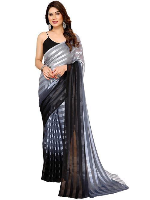 women ombre printed saree with blouse - 22050227 - Very Small Image - 1