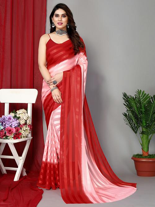 women ombre printed saree with blouse - 22050308 - Very Small Image - 1
