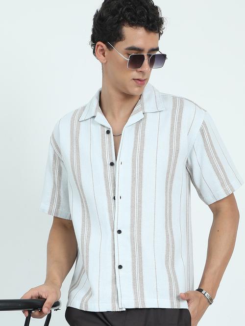 men striped short sleeve regular fit t-shirt - 22052106 - Very Small Image - 1