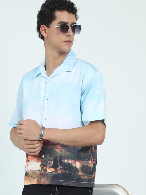 men printed short sleeve regular fit shirt - 22052109 - Very Small Image - 1
