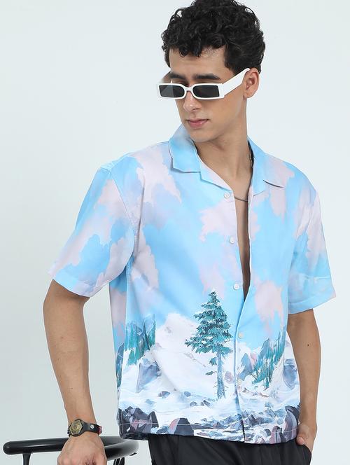 men printed short sleeve regular fit shirt - 22052110 - Very Small Image - 1