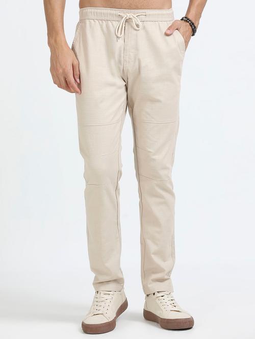  men solid mid rise straight fit chinos  - 22052501 - Very Small Image - 1