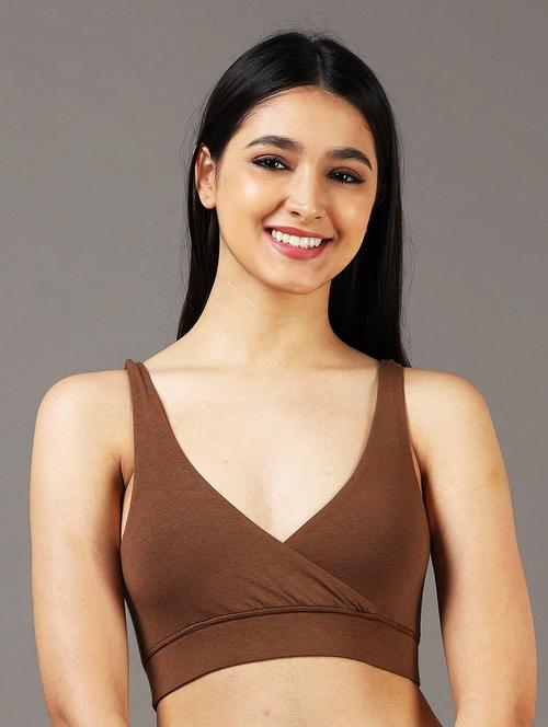 women solid non padded sports bra - 22052685 - Very Small Image - 1