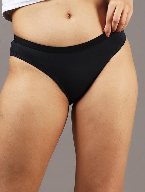 women solid mid rise hipster panty - 22052850 - Very Small Image - 1