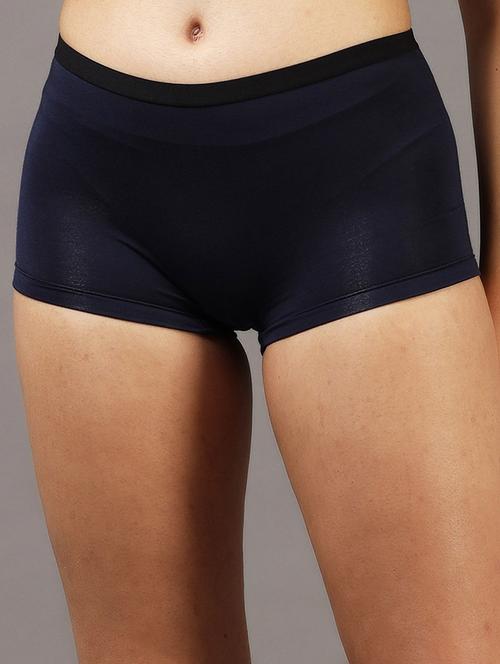 women solid mid rise boy shorts - 22052874 - Very Small Image - 1