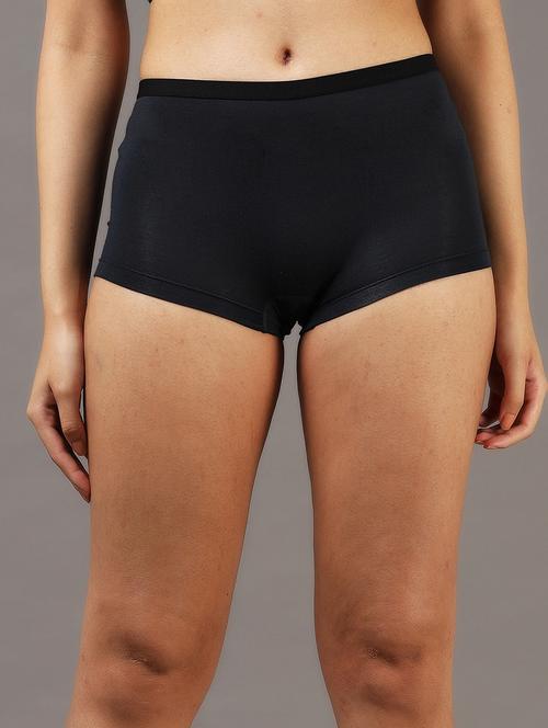 women solid mid rise boy shorts - 22052876 - Very Small Image - 1