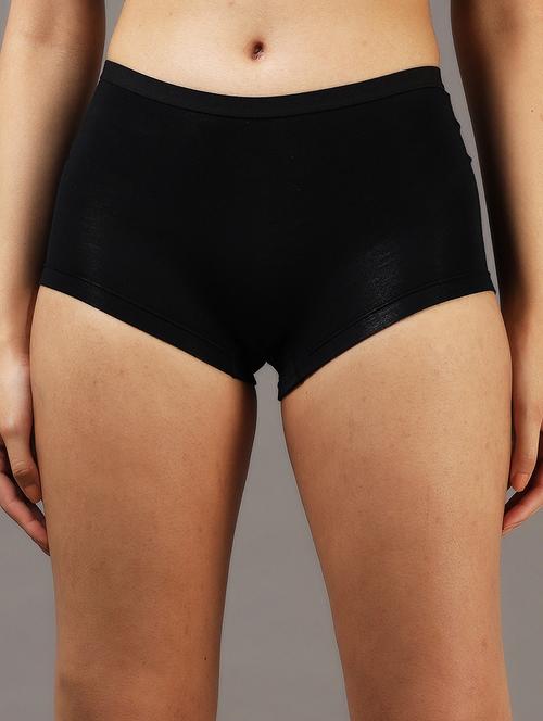 women solid mid rise boy shorts - 22052883 - Very Small Image - 1