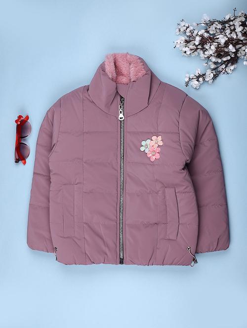 kids solid long sleeve quilted jacket - 22053183 - Very Small Image - 1