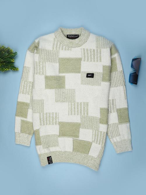 boys self design long sleeve sweater - 22053347 - Very Small Image - 1