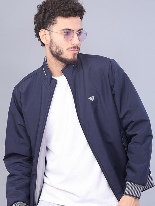 men solid long sleeve regualr fit casual jacket - 22053349 - Very Small Image - 1