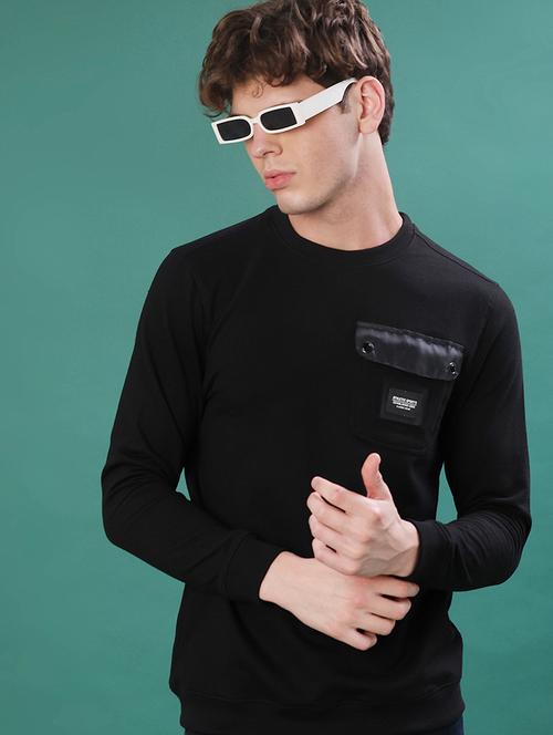 men solid long sleeve sweatshirt - 22053451 - Very Small Image - 1
