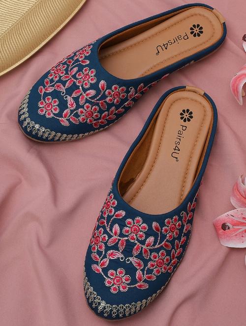 women embroidered slip on juti - 22053851 - Very Small Image - 1